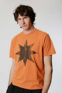 Tops: Star Tide T-Shirt - Orange