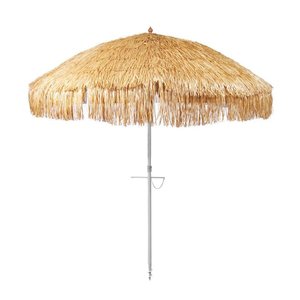 Beach Umbrellas: Hula 210cm Beach Umbrella – Raffia Thatch