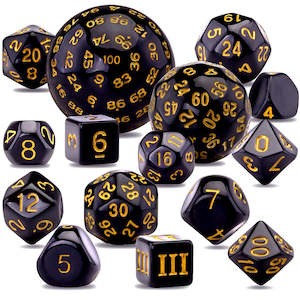 Acrylic Dice: Witches Favour - 15 Piece Dice Set