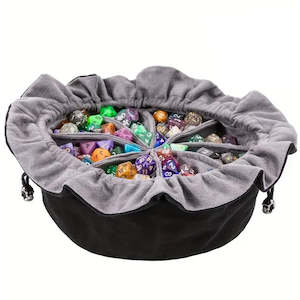 Dice Accessories Dice Bags Cases Trays And Towers: Large Multipocket Dice Bag