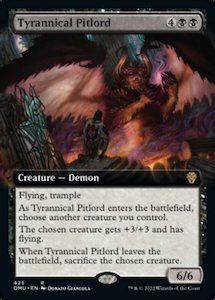 Dominaria United: Tyrannical Pitlord (Extended Art) [Dominaria United]