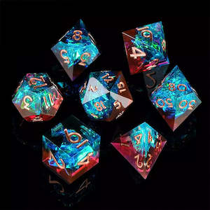 Raw Magic - Handcrafted Sharp Edge Dice Set