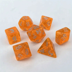 Tiny Dice: Tangerine - Mini Polyhedral Dice Set