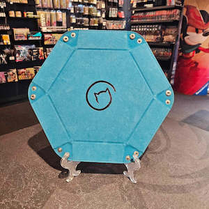 Dice Accessories Dice Bags Cases Trays And Towers: Bea Games Hexagon Dice Tray - Light Blue