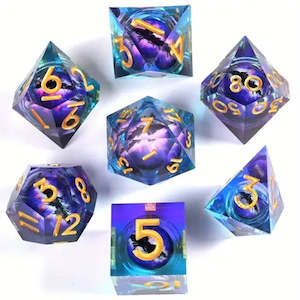 Awaken the Beast - Sharpedge Dice Set and Dice Case