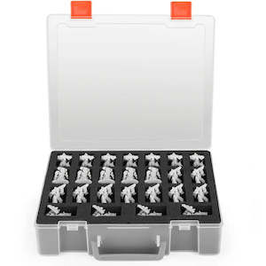 50 Slot Protective Miniatures Case - Transparent