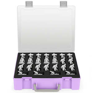 50 Slot Protective Miniatures Case - Purple
