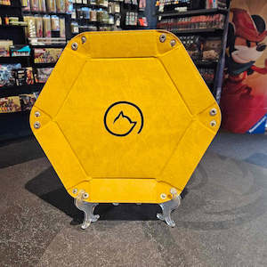 Dice Accessories Dice Bags Cases Trays And Towers: Bea Games Hexagon Dice Tray - Yellow
