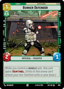 Star Wars Unlimited Tcg Singles: Bunker Defender (605) (605) [Jump to Lightspeed]