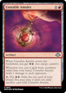 Unstable Amulet (Ripple Foil) [Modern Horizons 3]