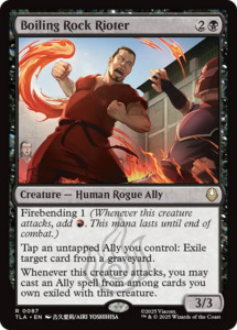 Magic The Gathering 1 Rares: Boiling Rock Rioter [Avatar: The Last Airbender]