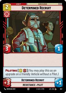 Star Wars Unlimited Tcg Singles: Determined Recruit (657) (657) [Jump to Lightspeed]