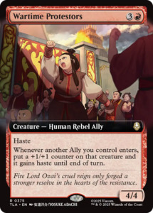 Magic The Gathering 1 Rares: Wartime Protestors (Extended Art) [Avatar: The Last Airbender]