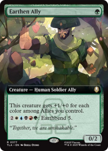 Magic The Gathering 1 Rares: Earthen Ally (Extended Art) [Avatar: The Last Airbender]