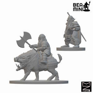 Dwarf Fighter (wave 2) | BeaMini Unpainted RPG Miniatures