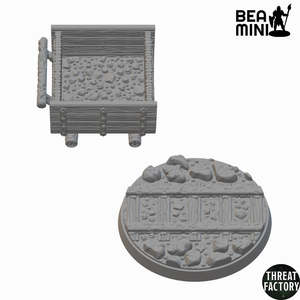 Beamini Rpg Miniatures: Mine Cart | BeaMini Unpainted RPG Miniatures