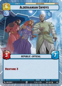 Star Wars Unlimited Singles: Alderaanian Envoys (822) (Hyperspace Foil) (822) [Secrets of Power]