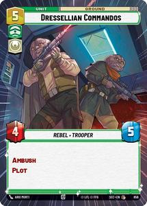 Star Wars Unlimited Singles: Dressellian Commandos (856) (Hyperspace Foil) (856) [Secrets of Power]