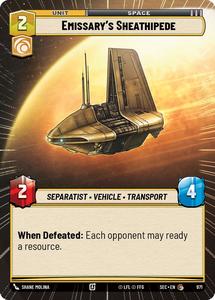 Star Wars Unlimited Singles: Emissary's Sheathipede (971) (Hyperspace Foil) (971) [Secrets of Power]