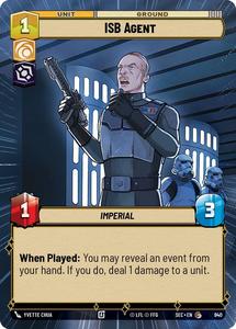 Star Wars Unlimited Singles: ISB Agent (940) (Hyperspace Foil) (940) [Secrets of Power]