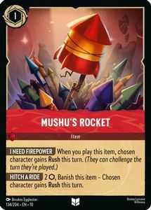 Disney Lorcana Singles: Mushu's Rocket (134/204) [Whispers in the Well]