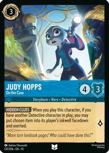 Disney Lorcana Singles: Judy Hopps - On the Case (137/204) [Whispers in the Well]