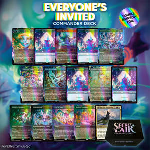 Magic The Gathering Sealed Product: Magic: The Gatheirng - Secret Lair: Drop Series - Everyone's Invited! Commander Deck ( Rainbow Foil Edition)