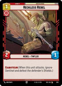 Star Wars Unlimited Singles: Reckless Rebel (670) (Foil) (670) [Secrets of Power]