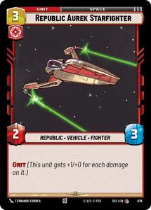 Star Wars Unlimited Singles: Republic Aurek Starfighter (676) (Foil) (676) [Secrets of Power]