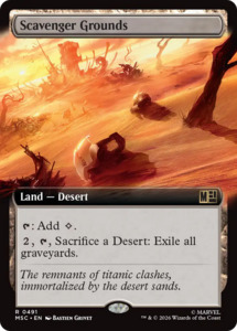 Magic The Gathering 1 Rares: Scavenger Grounds (Extended Art) [Marvel Super Heroes Commander]