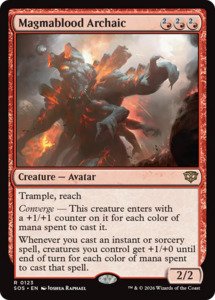Magic The Gathering 1 Rares: Magmablood Archaic [Secrets of Strixhaven]