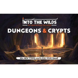 Role Playing Games: Into the Wilds Battlemap Books - Dungeons & Crypts
