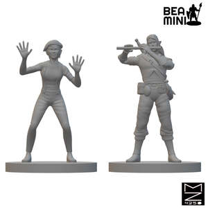 Beamini Rpg Miniatures: Elven Bards | BeaMini Unpainted RPG Miniatures