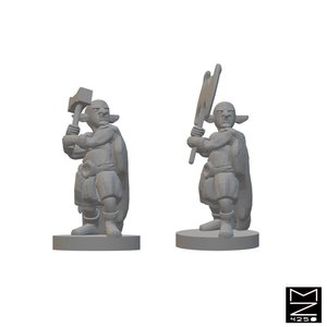 Beamini Rpg Miniatures: Deep Gnomes | BeaMini Unpainted RPG Miniatures