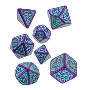 Dandelion Sonnet - 7 Piece Polyhedral Dice Set + Dice Bag