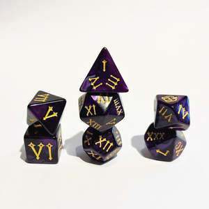 Venenum - 7 Piece Polyhedral Dice Set + Dice Bag