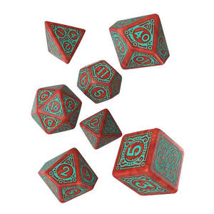 Fearless Merigold - 7 Piece Polyhedral Dice Set + Dice Bag