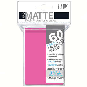 Ultra Pro Small Matte Deck Protector Sleeves 60 Pack - Bright Pink