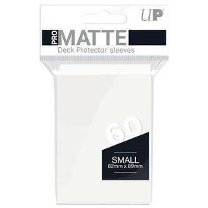 Ultra Pro Small Matte Deck Protector Sleeves 60 Pack - White