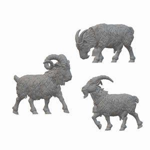 Miniatures: Goats | BeaMini Unpainted RPG Miniatures