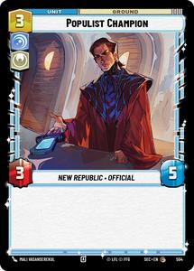 Star Wars Unlimited Singles: Populist Champion (554) (Foil) (554) [Secrets of Power]