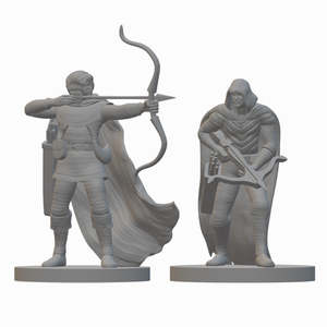 Miniatures: Human Rangers (wave 3) | BeaMini Unpainted RPG Miniatures