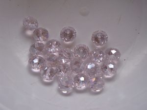 Products: 20 Pink rondelles 10x8mm Beadzone