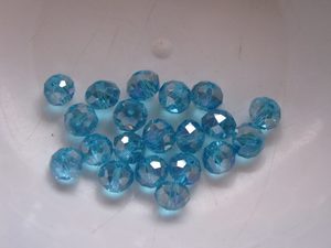 Products: 20 Aqua rondelles Beadzone