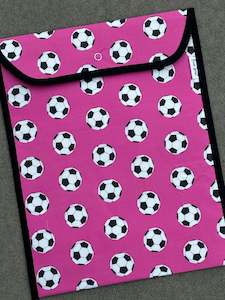 5thbirthdaypresent: Book Bag - Pink Football
