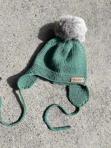 Harakeke Merino Hat - Forest Green