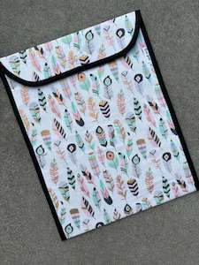 On Sale: Book Bag - White Feathers