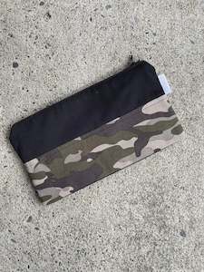 Pencil Cases: Pencil Case - Green Camo