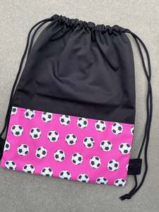 On Sale: Deluxe Swim Bag - Pink Footballs