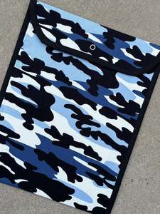On Sale: Book Bag - Blue Camo - SECOND